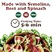 Food to Live Organic Striped Farfalle Pasta, 8.8 oz (Pack of 2) - Italian Artisan Tri-Color Bow-Tie Pasta. Made with Semolina, Beet and Spinach.