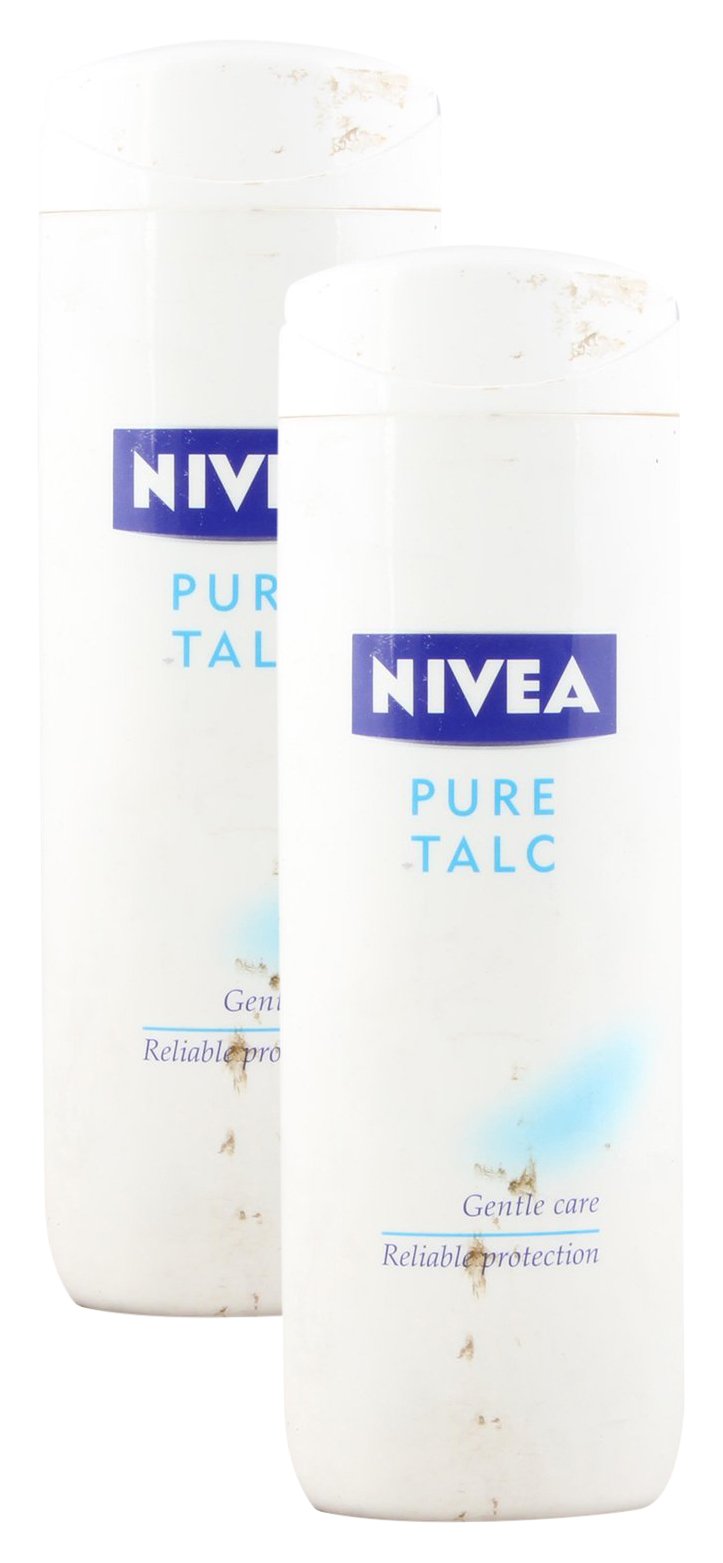 NIVEA Big Bazaar Combo - Body Talc Pure, 400g (Pack of 2) Promo Pack