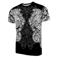 Chaqueta Mitología Nórdica 3D 2025 Sudadera De Hombre Con Capucha Vikings Tattoo Norse Mythology 3D Ropa Hombre Estilo Punk