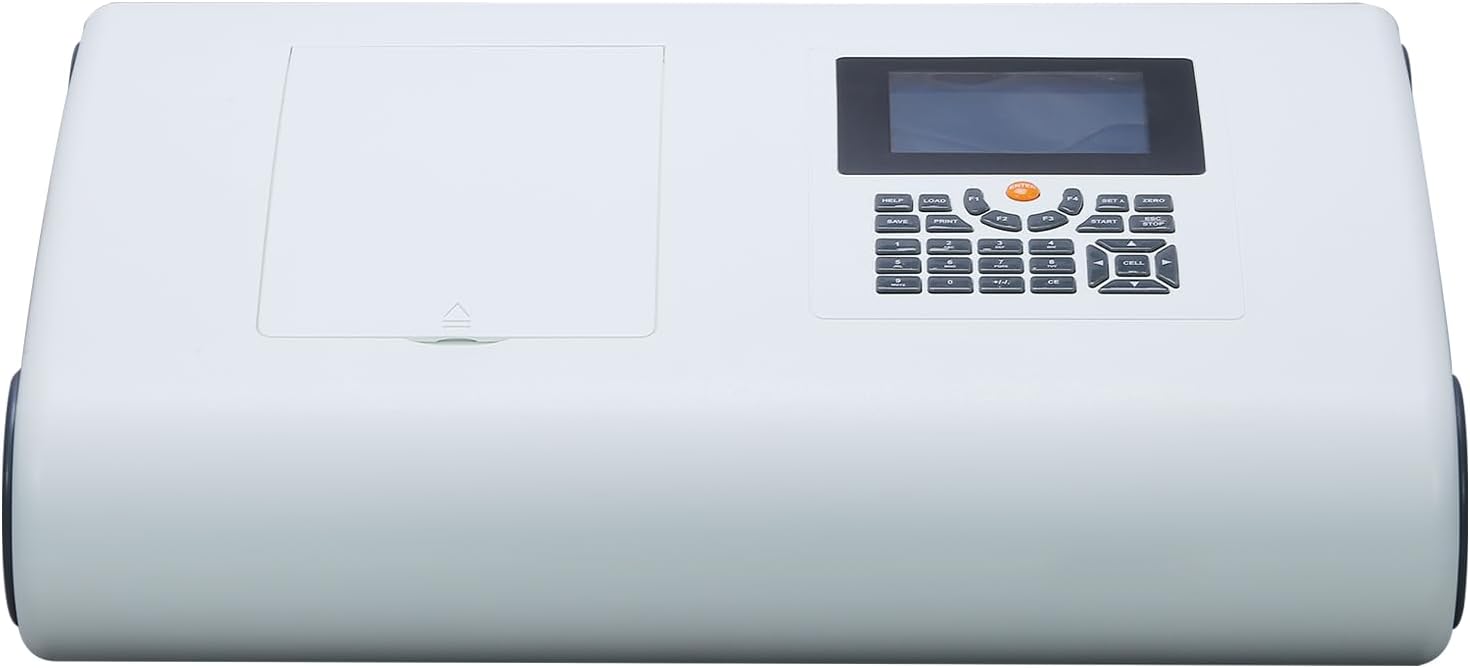 UV-9000S Double Beam UV/VIS Spectrophotometer Ultraviolet Visible Spectrophotometer 190-1100nm Wavelength Range 0.5/1.0/2.0/4.0nm Bandwidth ±0.3nm Wavelength Accuracy with PC Software