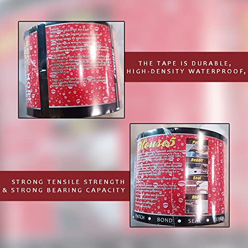 Image of House5 Waterproof Patch & Seal Tape 4 Inch x 10 Feet White, (Pack of 2)
