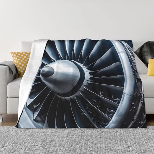 Couverture micro polaire Jet Engine plaid chaud et léger canapé lit salon camping - 2