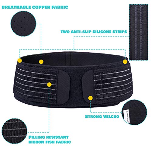 Image of Thx4COPPER Compression Adjustable Sacroiliac Hip Waist Compression Belt, Lower Back Support Brace, Pain Relief for Sciatica, Pelvis, Lumbar,Nerve,Leg,SI Joint,Anti-Slip Pelvic for Men /Women