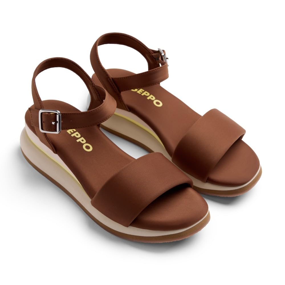 GIOSEPPO Zaria, Women's T-Strap, Brown, 41 EU