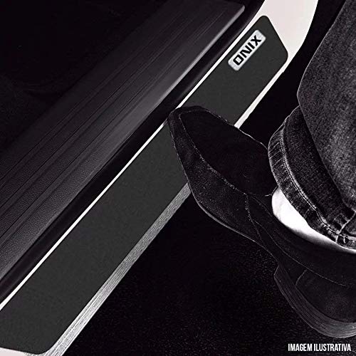 Soleira Resinada Mini Premium Chevrolet Onix 2013 14 15 16 17 18 19 6 Peças