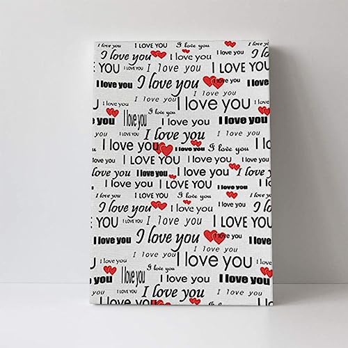 Impression sur toile romantique pour chambre à coucher au design moderne