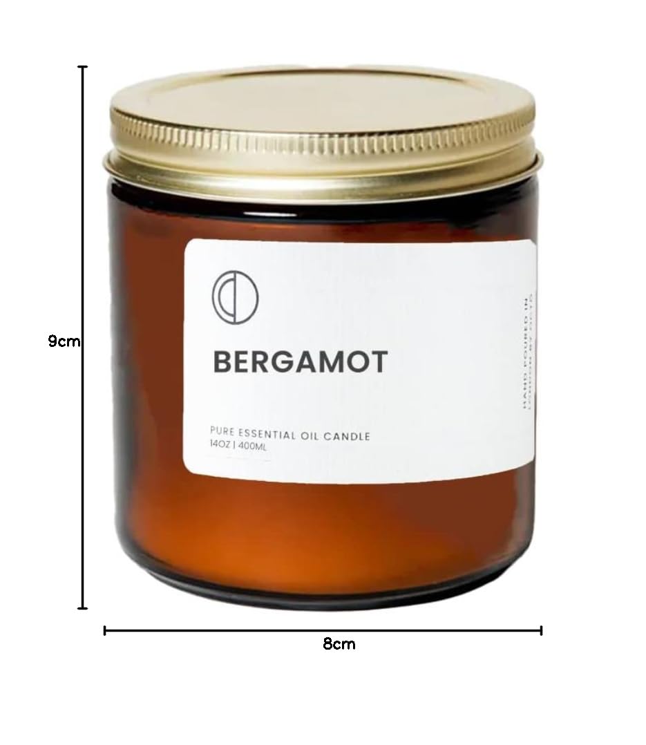 OCTO Bergamota | Vela perfumada natural con cera de soja y aceites esenciales 400 ml