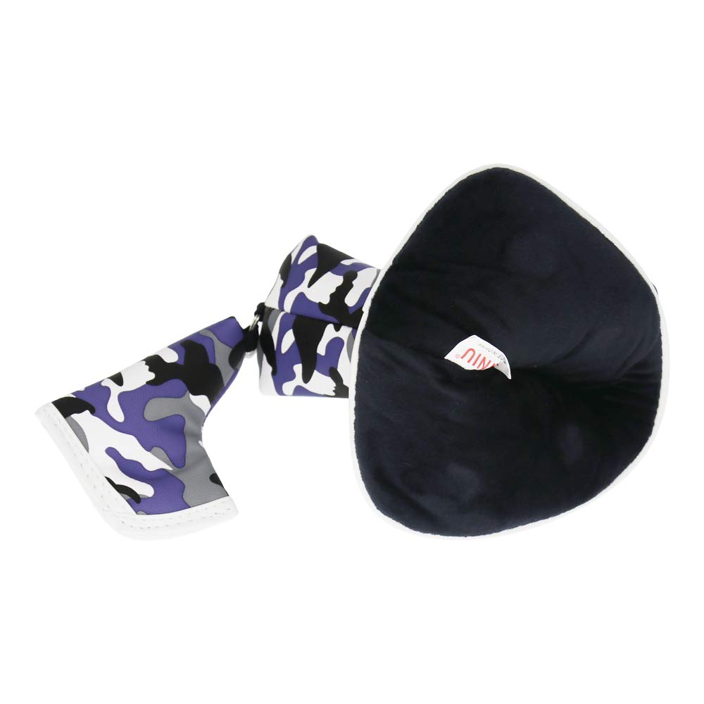 Seacloud Golf Blade Putter-Abdeckung, Tarnmuster, Schlägerhaube, Schutz mit Magnetverschluss, Violett