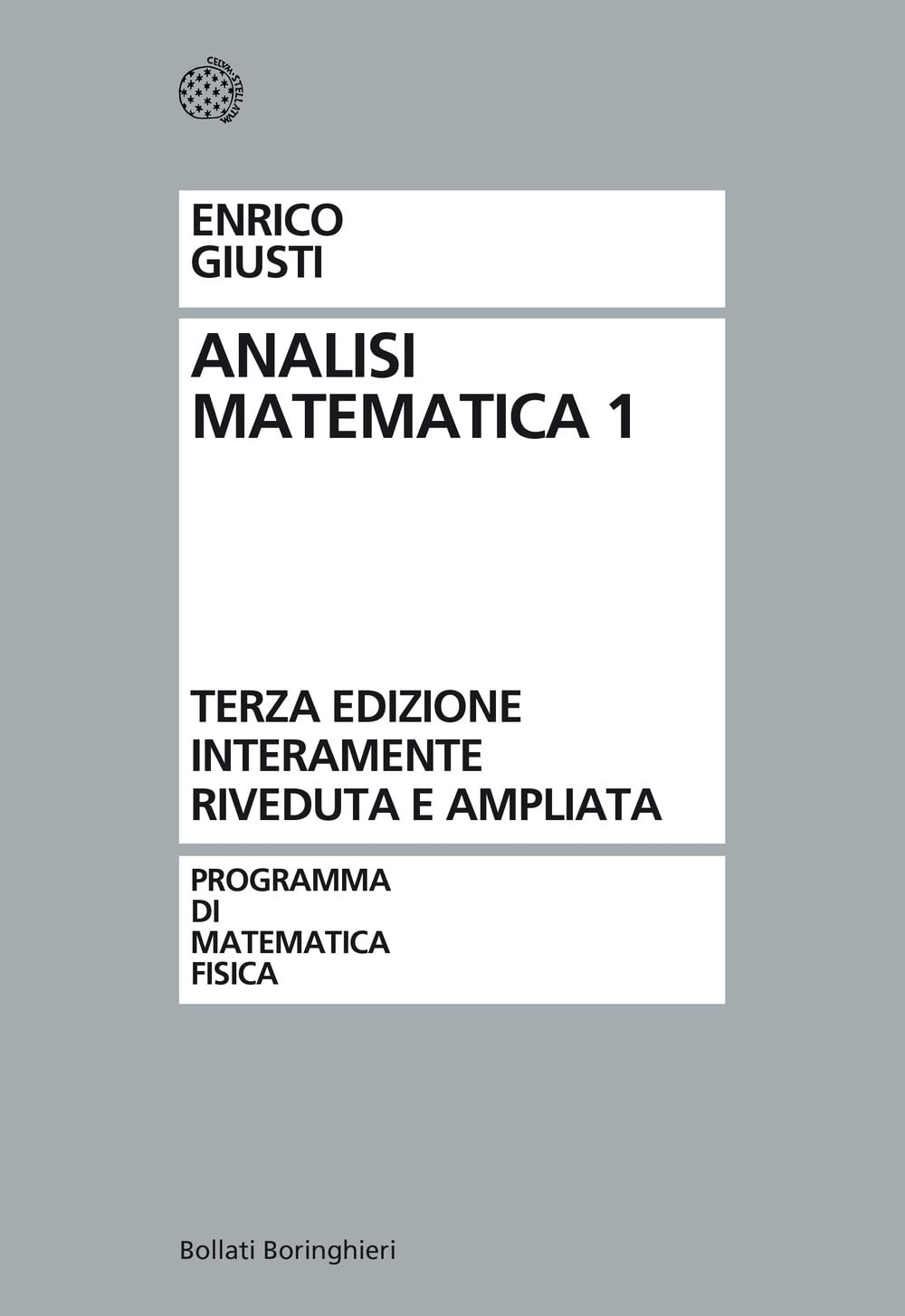 Analisi matematica (Vol. 1) (Programma di mat. fisica elettronica)