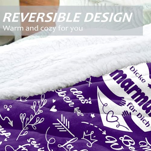 WJMSDK Beste Freundin Geschenke, Umarmung Decke mit Ärmeln - Geschenk Freundin Geburtstag, Mutmacher Geschenke für Freundin, Geschenke für Frauen Freundin Schwester Mama zum Weihnachten Geburtstag