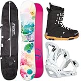 trans snowboard boots  Unbekannt Damen Snowboard Set Trans LTD 152 cm + FTWO Modell : Sonic BINDUNG GR. M + Boots + Bag