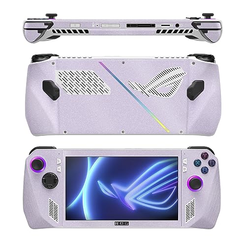 Image of MightySkins Glossy Glitter Skin Compatible with Asus ROG Ally - Solid Lilac | Protective, Durable High-Gloss Glitter Finish | Easy to Apply