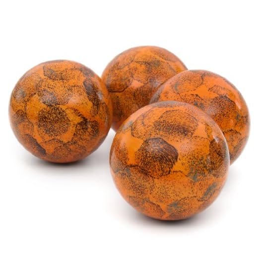29 Stunning Dining Table Centerpieces for Every Occasion 6 Red Lantern 4" Porcelain Ball Set - Set of 4 Decorative Balls, Sponged Light Orange