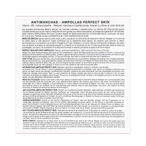 Babaria – Ampollas faciales antimanchas con Vitamina B3 – 10 ml (5 uds x 2 ml) - Imagen 3