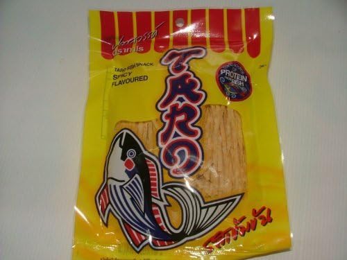 2 X Taro Fish Low Fat Snack - Spicy Flavoured Product of Thailand