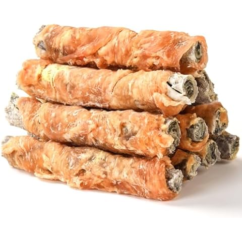 Pawmate Chicken Wrapped Cod Fish Skin Stick Dog Treats, Healthy High Protein Omega3 Cod Twist Dog Chews Real Chicken Wrap Teeth Cleaning for Large Medium Small Pets 10.5 OZ Cover