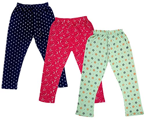 Image of indi weaves Girls Super Soft Cotton Solid Capri Pants Pack of 2