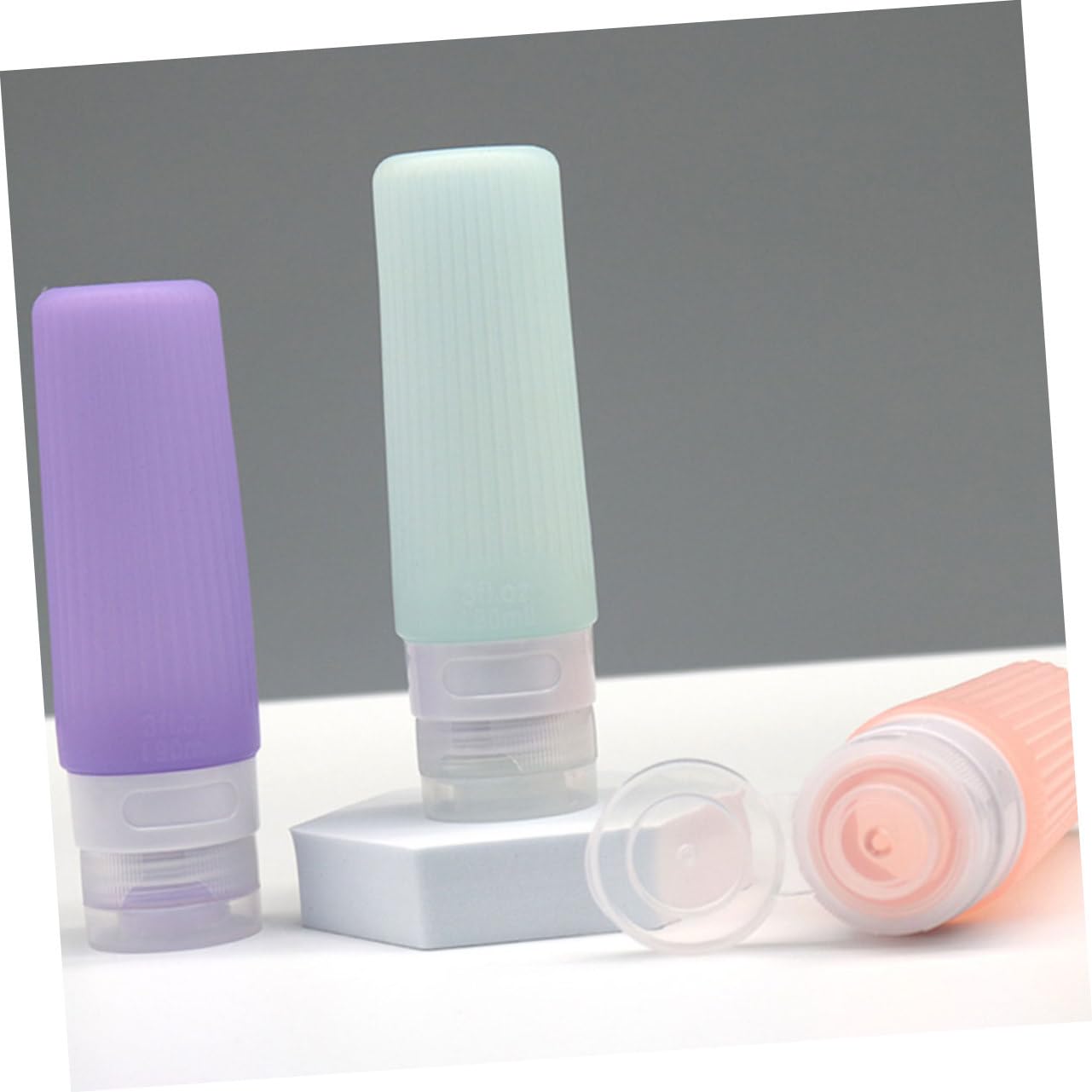 MAGICLULU 3 Set Di Contenitori Da Viaggio Colorati Flaconi Di Lozione Comprimibili Per Articoli Da Toeletta E Shampoo 4 Pezzi * 3