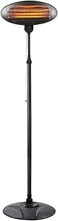 LENOXX Infrared Heater Free-Standing Portable Patio/Balcony Radiant Outdoor Heaters Plug and Set 2000-watt with Adjustable...