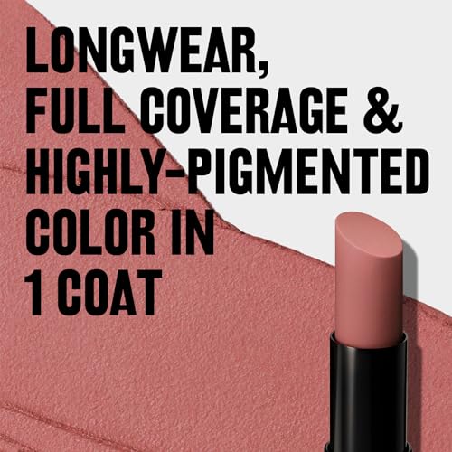 Image of REVLON ColorStay Suede INK Lipstick, Waterproof, Longwear, Transfer proof, Antioxidant-rich Vitamin E, With Vegan Formula made without parabens, Gut Instinct - 001