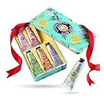 20% Shea Butter Hand Cream Gift Set, Instant Moisturizing Hand Cream for Women Dry Hands with Delicate Tin, Floral-Scented Hand Lotion 6 x 1 OZ