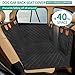 RUYICZB Backseat Extender for Dogs, Dog Seat Cover Hard Bottom, Dog Car Seat Cover for Back Seat Foldable, Dog Hammock Waterproof Seat Protector for Pets for Car SUV with Dog Seat Belt,Gray
