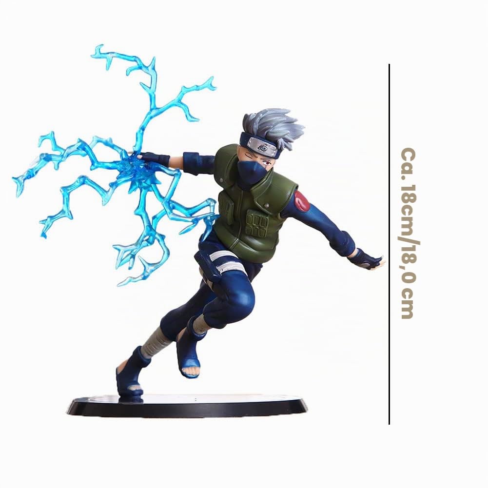 ZKTSRY Kakashi Anime Figurine, 18cm/7in PVC Figurine - Wohnzimmer und Schlafzimmer Dekoration, Geschenk für Freunde und Familie