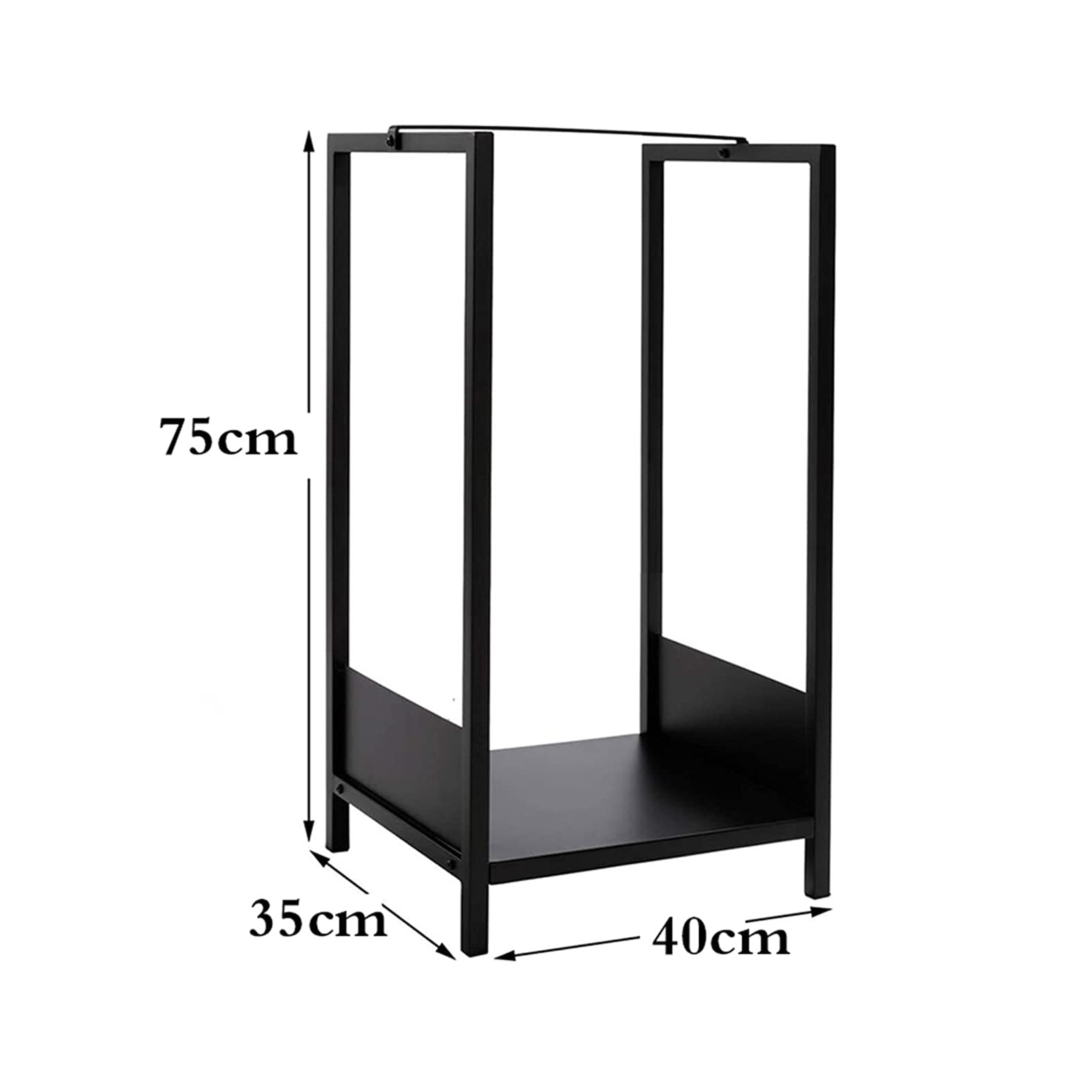 Culle portalegna Portalegna in Metallo Alto 75 Cm, Porta Legna per Caminetti da Interno Ed Esterno, Dispositivo di Impilamento della Legna di Grande capacità, Facile da Installare
