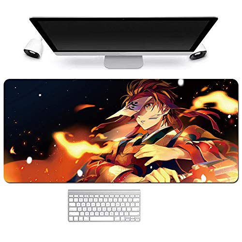 Preisvergleich Produktbild KaiWenLi Demon Slayer verbrenne Zeichen / Anime-Karikatur-Mausunterlage / Maxi-Version / Wasserdicht, Anti-Rutsch, Anti-schmutzig / E-Sport, Spiele, Büro (Color : 5mm, Größe : 800x300mm)