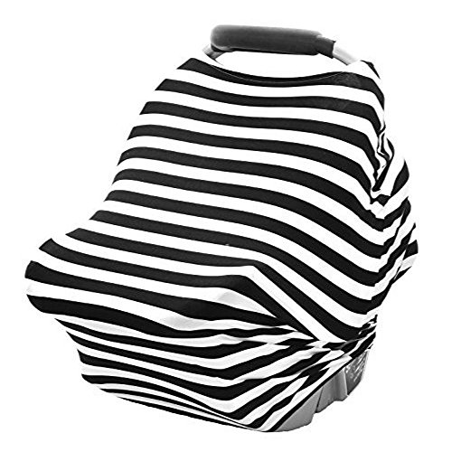 Baby Car Seat Canopy-Shopping Cart-Nursing Breastfeeding-5-in-1 Cover - Baby Car Seat Cover. Nursing
