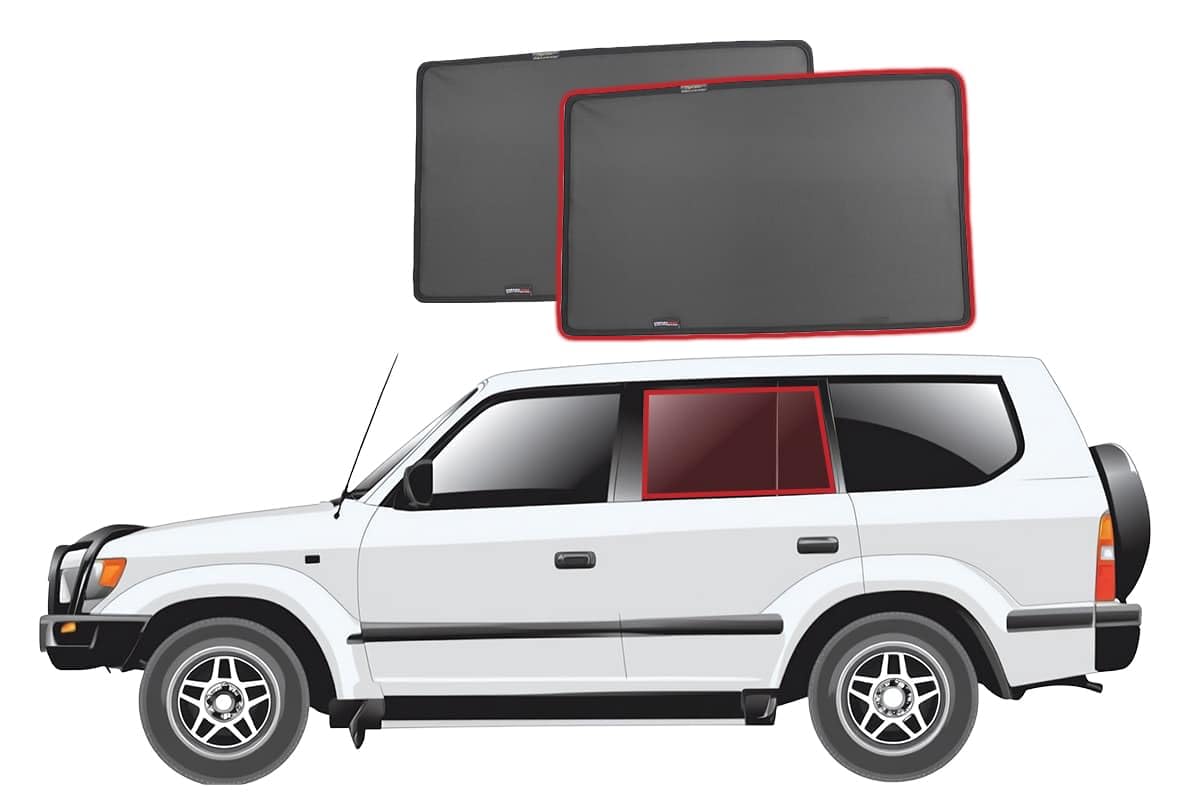 Snap Shades For Toyota Landcruiser 100/105 Series | Lexus LX Car Rear Window Shades (J100, J105; 1998-2007)
