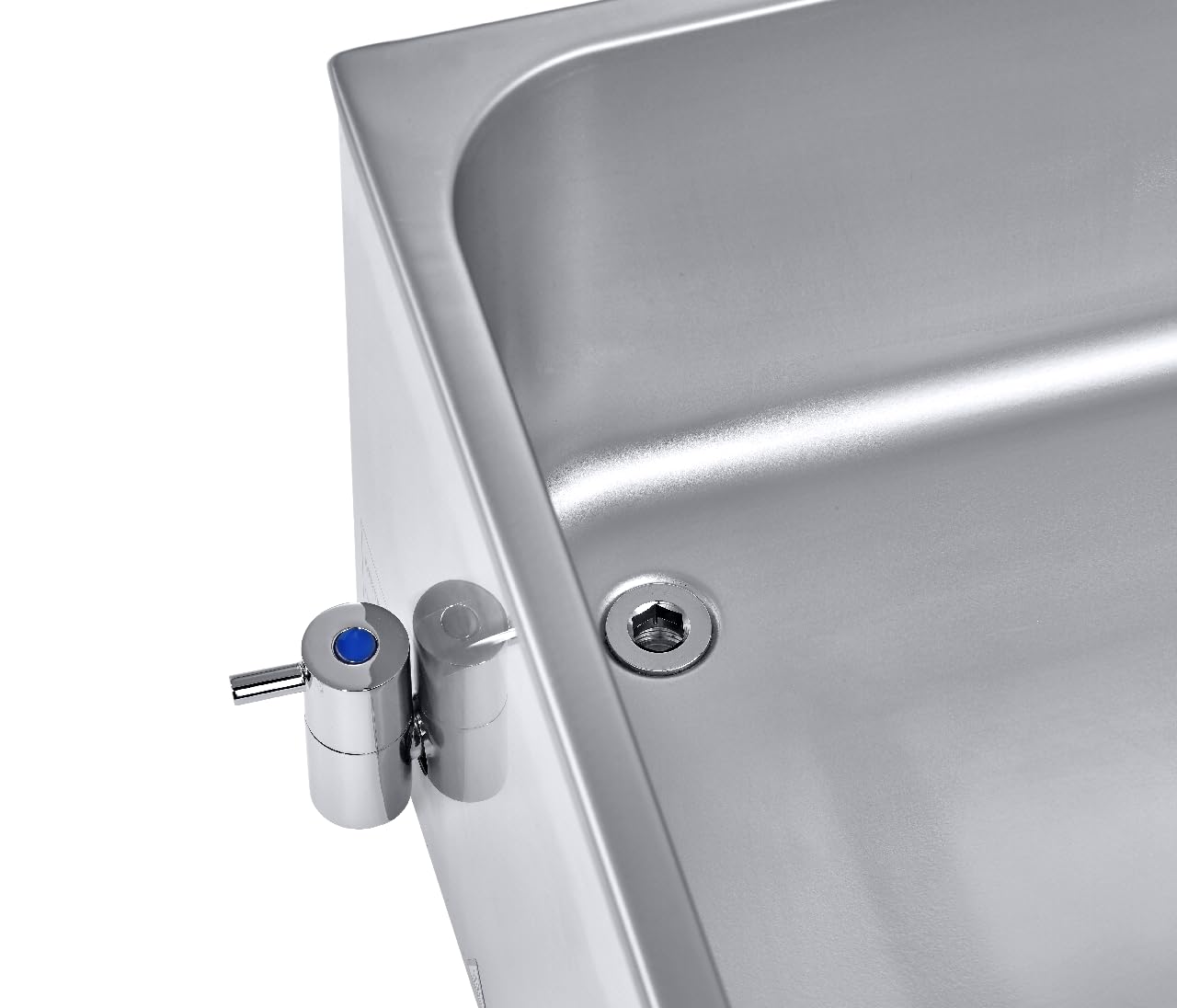 METRO Professional Bain Marie GBM1150 aus Edelstahl, 24 L, für GN Behälter, Temperaturbereich bis 90°C, Heizfunktionsanzeige