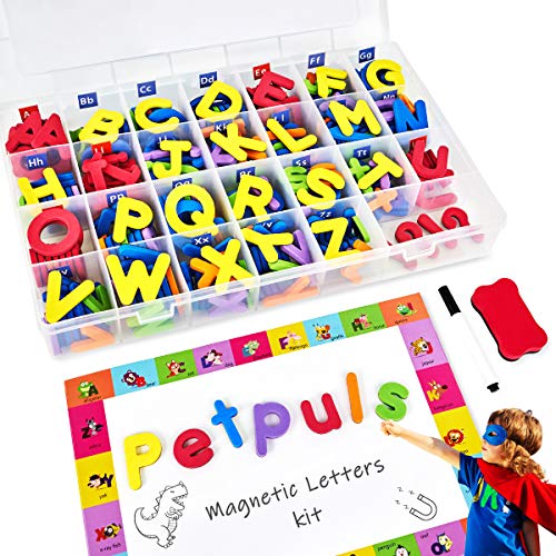 PETRIP Magnetic Alphabet Letters - 238 PCS Refrigerator ABC Magnets for Educating Kids