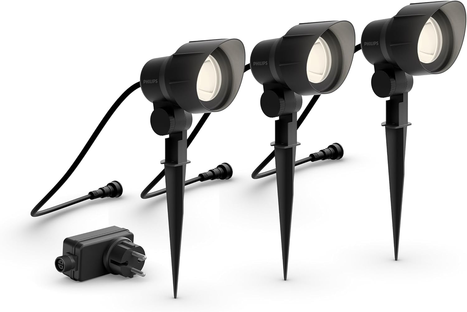 Philips pack de 3 spots extérieurs LED GardenLink, 24W, 2700K, IP44