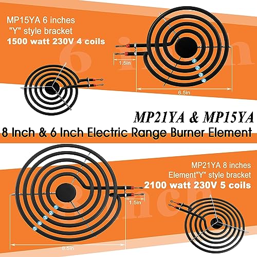 Compare Electric Stove Burner Drip Pans W10288051& MP22YA Electric