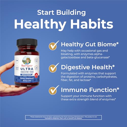 Maryruth Organics 988 Ultra Digestive Enzymes Capsules | Up To 2 Month Supply | Supplement For Gut Health Support | Digestion & Immune Support With Amylase | Lipase & Lactase | Vegan thumb #1