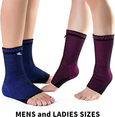 ABYON Ankle Support Brace (Pair), Ankle Support for Ligament Damage, Sprained Ankle Support, Plantar Fasciitis Support for Men and Women Ankle Protectors