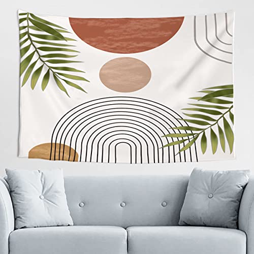 Boho Tapestry Mid Century Abstract Modern Minimalistic Home Decor Trippy Wall Tapestry Wall Hanging For Bedroom Living Room (51 X 59 In C) #TOP3