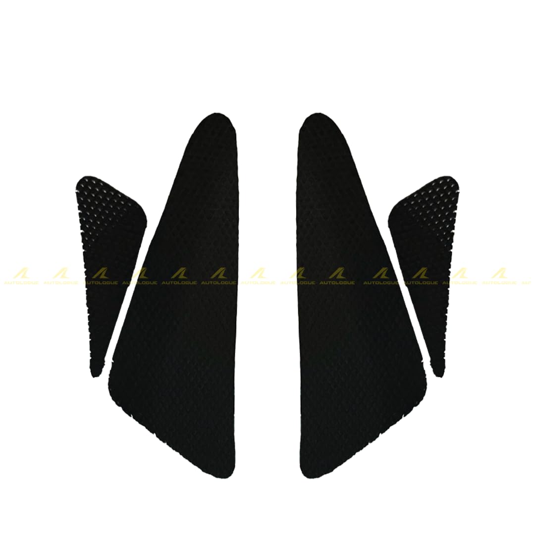 autologue design guerrilla 450 tank grips - special 3m adhesive, made with premium materials, eliminates sliding, enhances riding control, safe for leather & textile pants