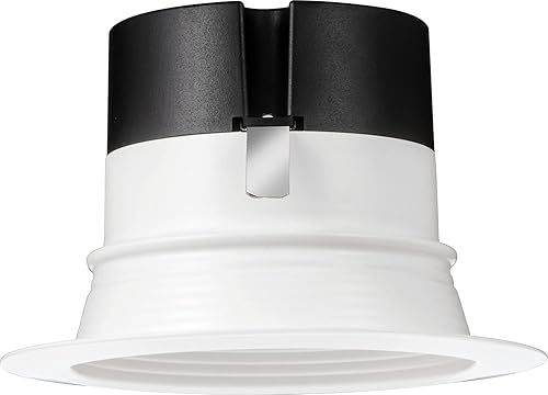 Miniatura 8 de Juno Serie E - Lámpara de techo LED de 4 pulgadas, iluminación empotrada con moldura deflectora con color blanco conmutable 5 en 1, 700 lúmenes, luz