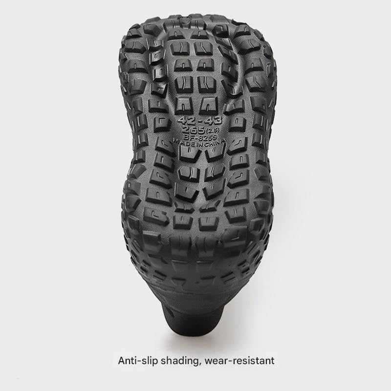 Men's Outdoor Hollow Slip-On Sandals - Comfortable Sandals with Tire Soles, Thickened and Waterproof - Breathable Summer Sports Slippers, Large Size Available(Khakis,24.5-25cm)4