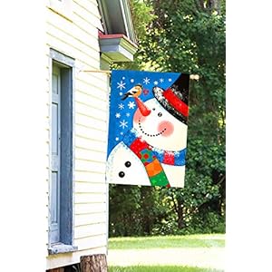 Morigins Welcome Winter Snowman Primitive House Flag Double Sided Cardinal Snowflakes Decorative Outdoor Yard Flag 28x40 Inch Morigins Welcome Winter Snowman Primitive House Flag Double Sided Cardinal Snowflakes Decorative Outdoor Yard Flag 28×40 Inch