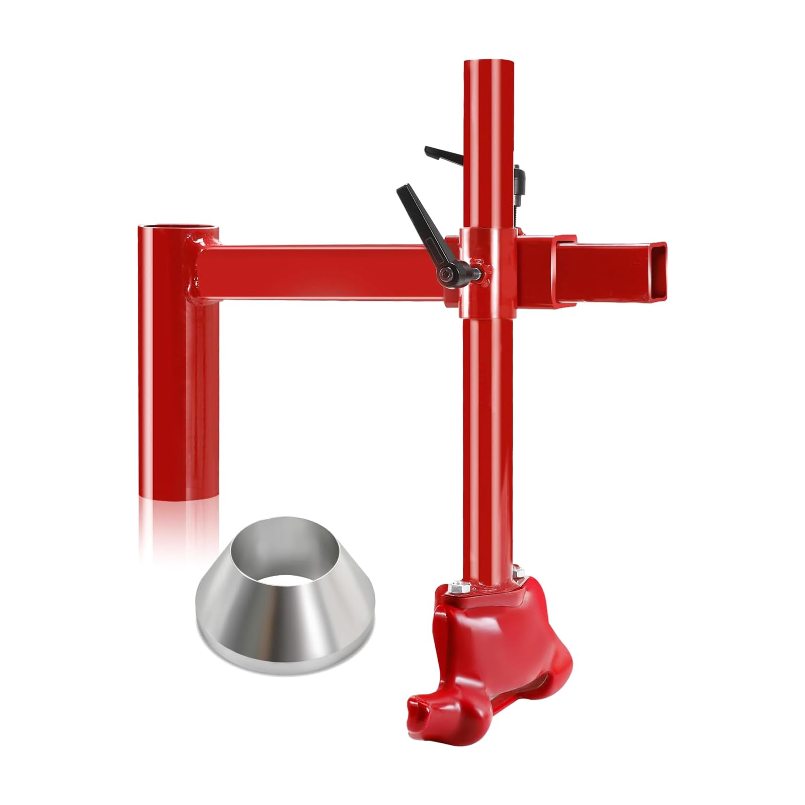 Set di adattatori per smontagomme per impieghi gravosi Maniglia estesa Leva Design Strumento di rimozione Strumento manuale per manutenzione automatica Set di riparazione in acciaio al