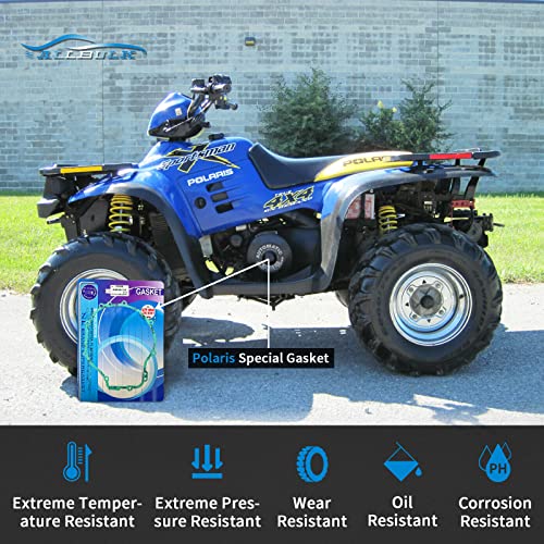 Allbulk Full Engine Rebuild Gasket Kit, Compatible Parts Polaris Sportsman 500, Clutch Cover Cylinder Head And Conversion Sealing Set #TOP2
