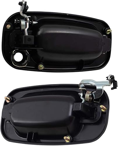 Miniatura 9 de AutoandArt Brock - Juego de 4 manijas de repuesto para puertas exteriores con textura delantera y trasera, compatibles con camioneta Silverado