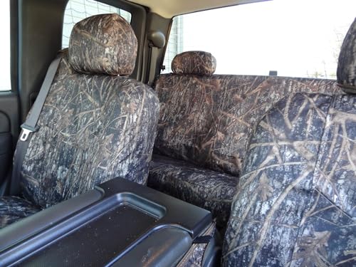 Durafit Seat Covers, CH17 Conceal-2003-2006 Chevy Silverado XCab Front and Back Seat Set of Seat Covers in New Conceal Camo Front 40/20/40 Split Seat and Rear Xcab Bench Seat