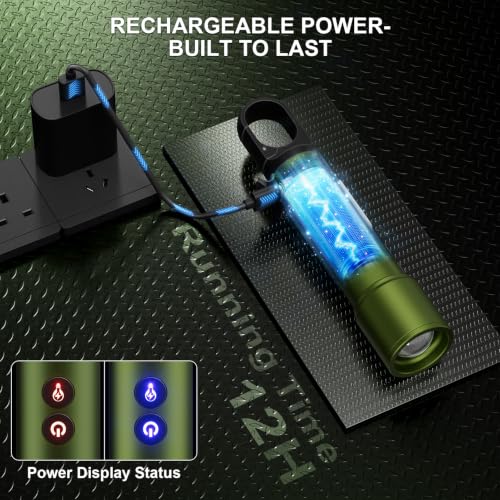 backagain LED Flashlight Rechargeable,High Lumens Super Bright Flash Light - image 5