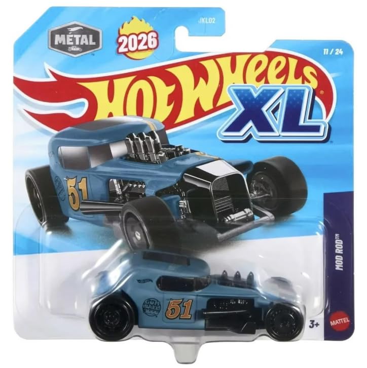 Hot Wheels XL Mod Rod Azul 1:64 Diecast miniatura 1