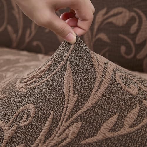 Housse clic clac extensible jacquard 160-190cm antidérapante - 4