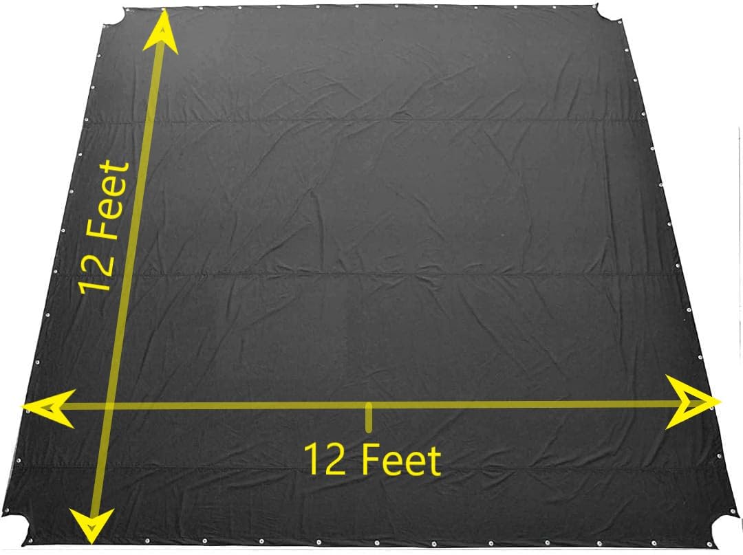 MMA-Ring-Bodenmatte aus hochwertigem Material – für Boxen, Wrestling, brasilianisches Jiu Jitsu, BJJ, Judo, Kampfsport, langlebig und rutschfest, leicht zu reinigen, 3,6 x 3,6 m, Schwarz